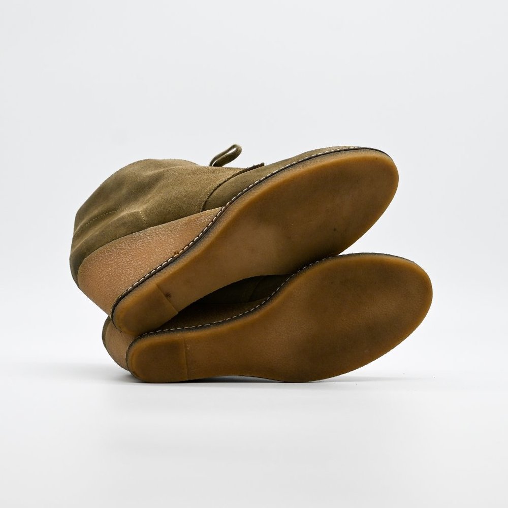 J. CREW Macalister Suede Wedge Ankle Boots Tan - Picture 6 of 6